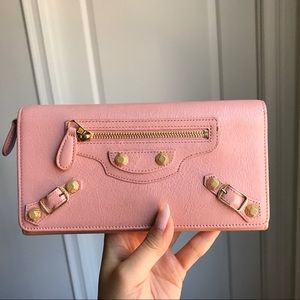 Balenciaga Pink Continental Wallet